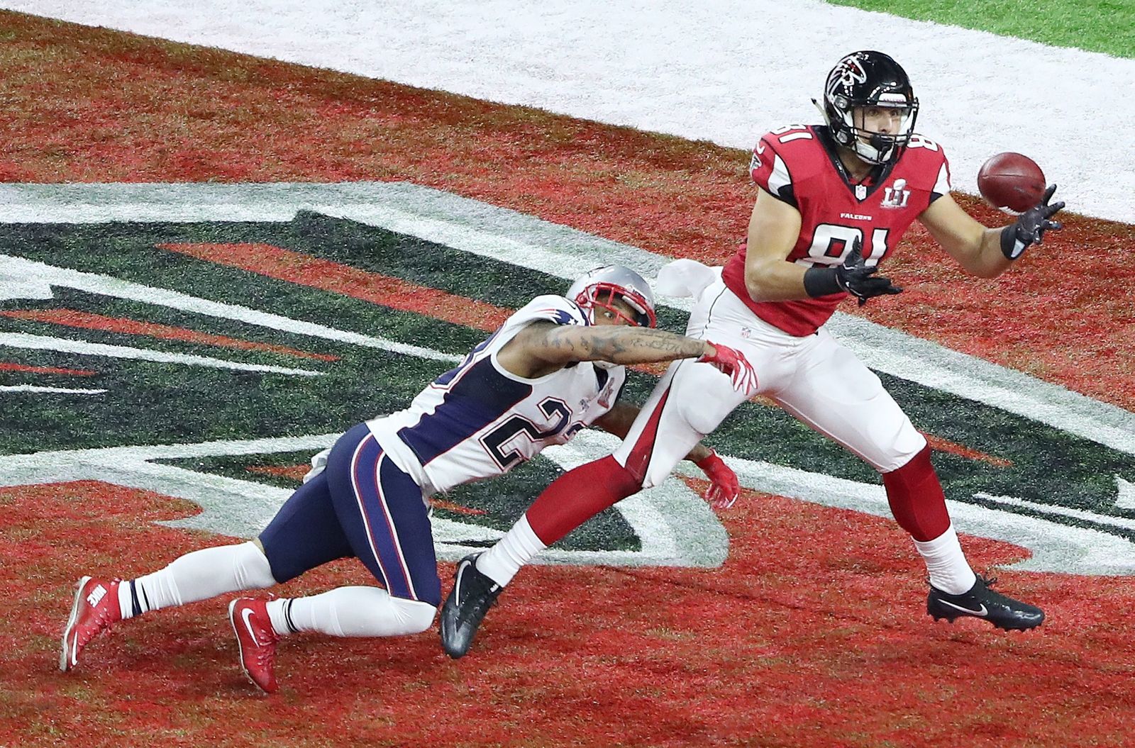 La final de la Super Bowl entre los Patriots y los Falcons
