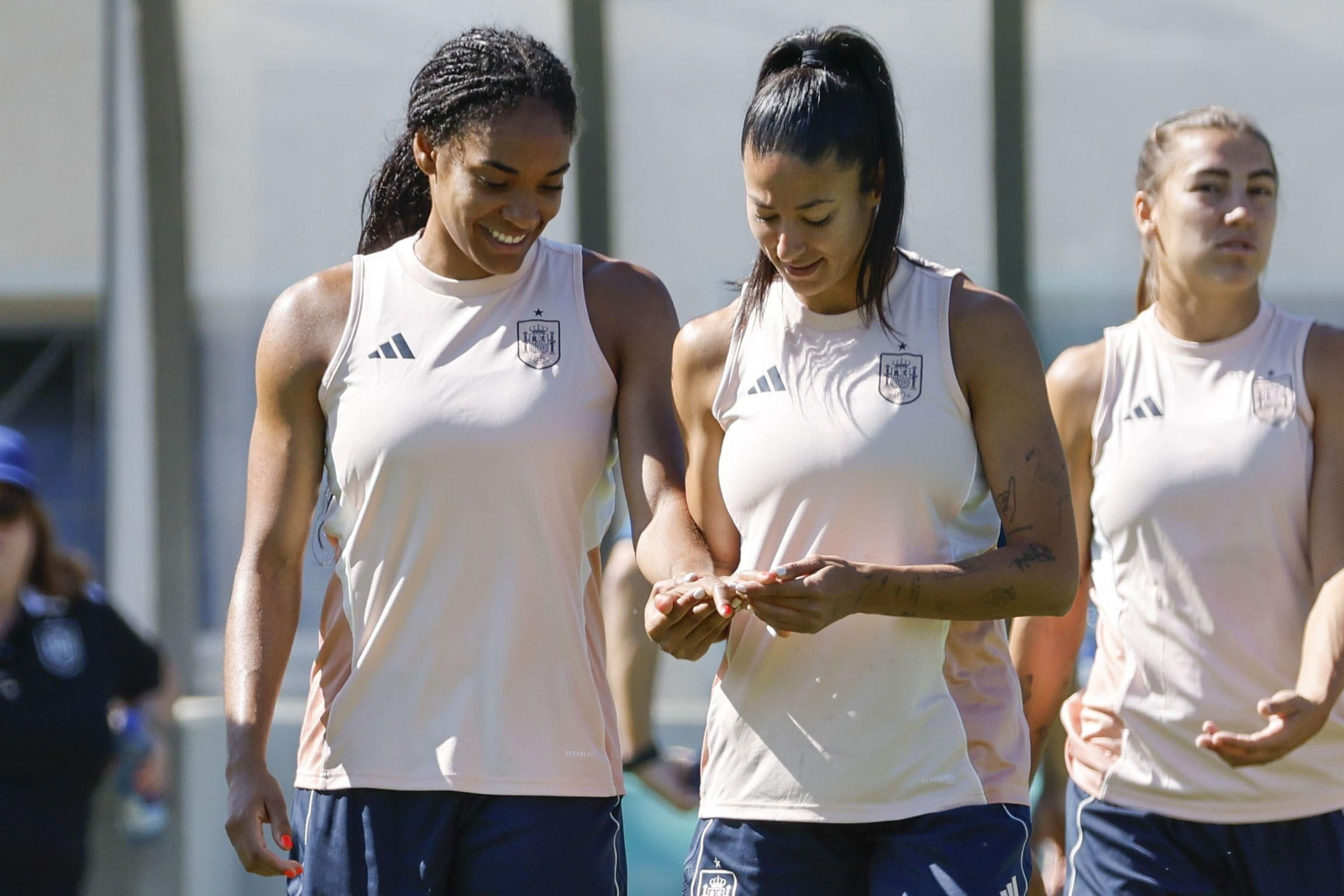 Las fotos de España antes de enfrentarse a Suiza en la Eurocopa femenina