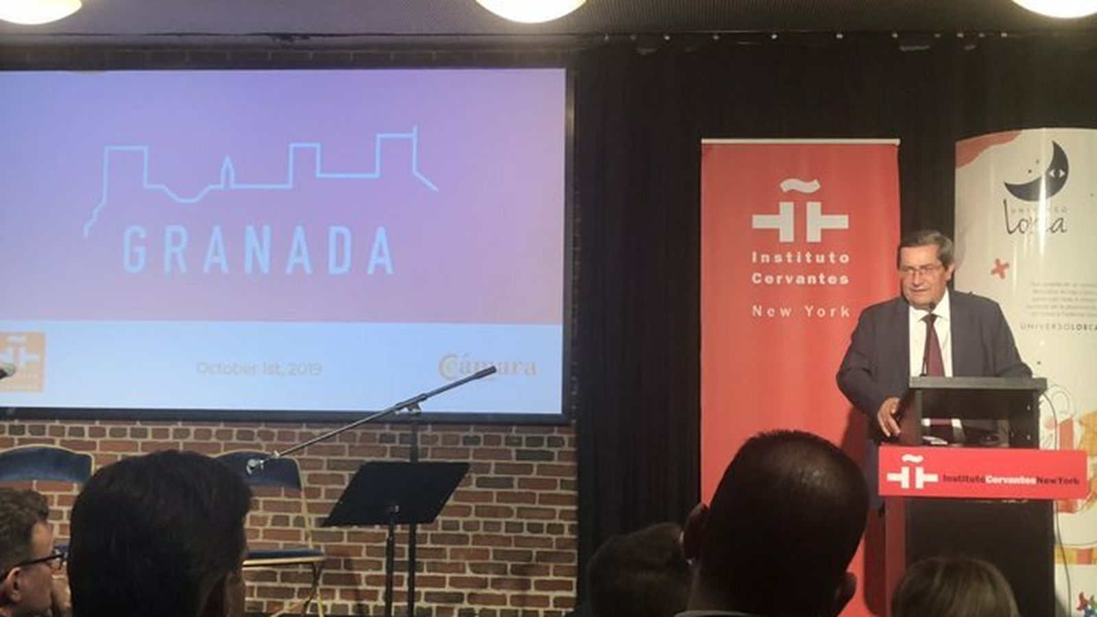 José Entrena, durante su intervención.