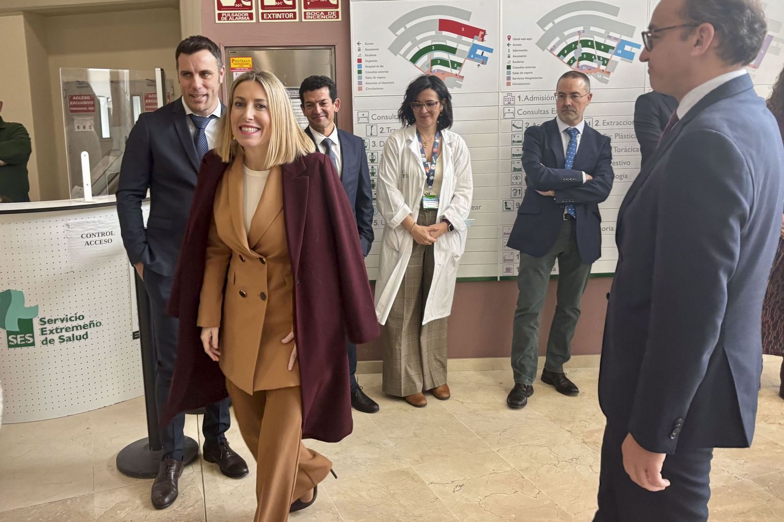 La presidenta de la Junta de Extremadura en funciones, María Guardiola, en un acto el pasado martes.E