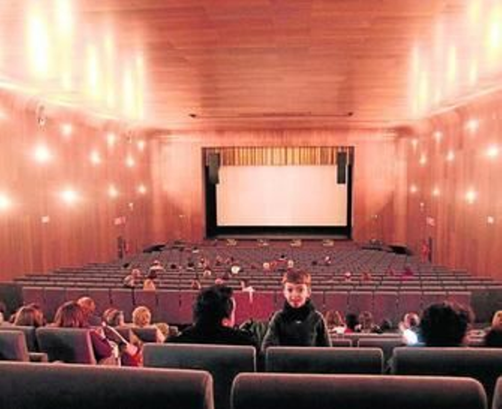 Imagen de archivo del teatro Florida este año antes de la proyección de una película.