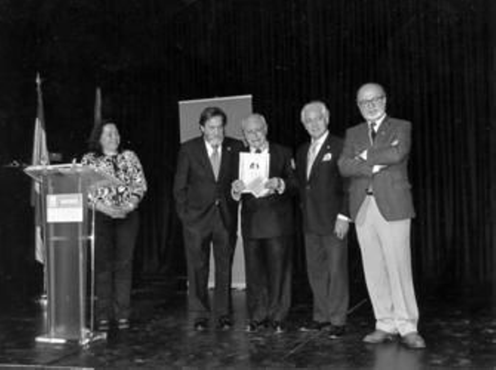 Momento del homenaje a Daniel García Romeu, Garo.