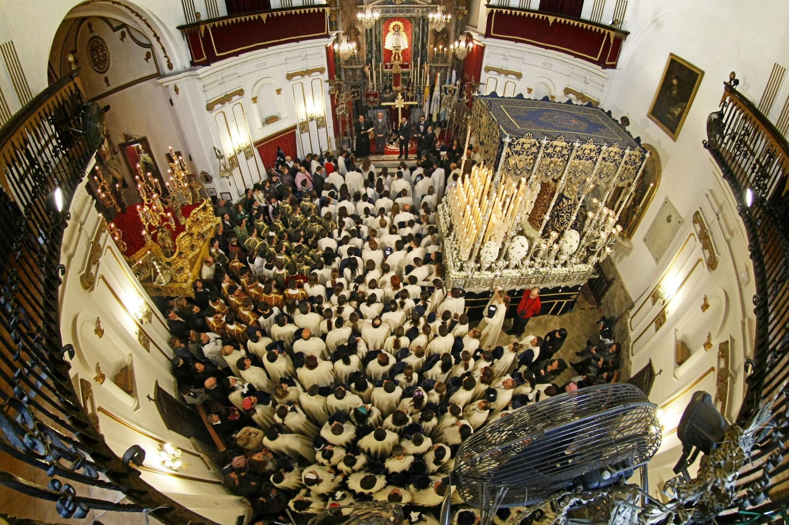 La iglesia de La Palma en 2010, un ejemplo de cofradía que se ve obligada a suspender su salida procesional.