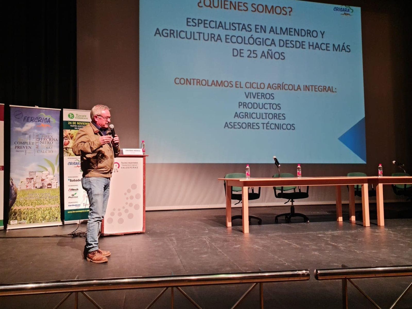 Cristóbal Áranega en el Teatro de Tomelloso (Ciudad Real).