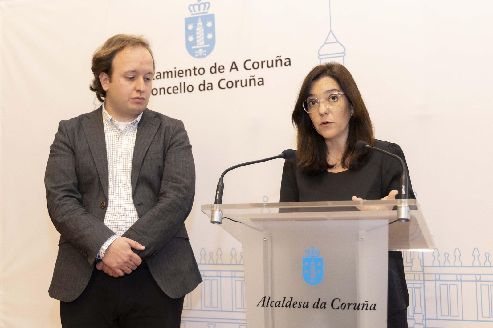 La alcaldesa de A Coruña, Inés Rey