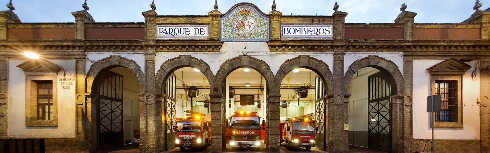 El parque de bomberos de San Bernardo.