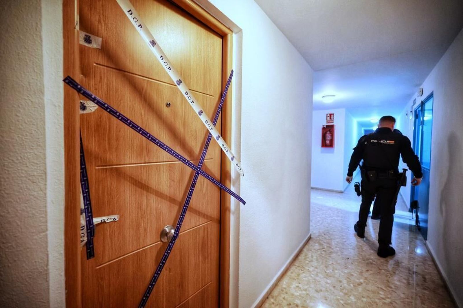 Vivienda donde ha tenido lugar el crimen machista de Valdelagrana, en El Puerto.