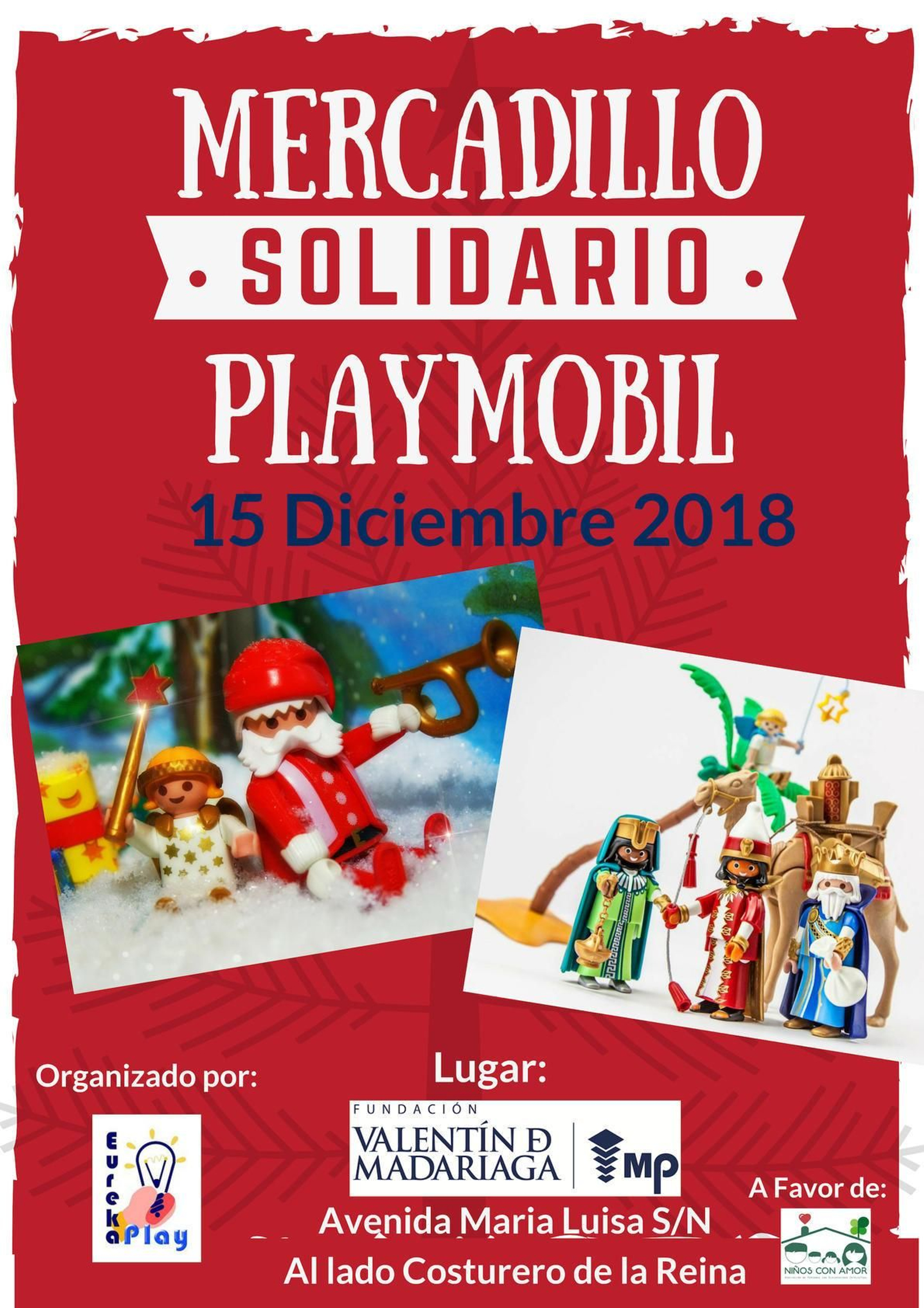 El mercadillo de Navidad se celebra a beneficio de la Asociación Niños con Amor.