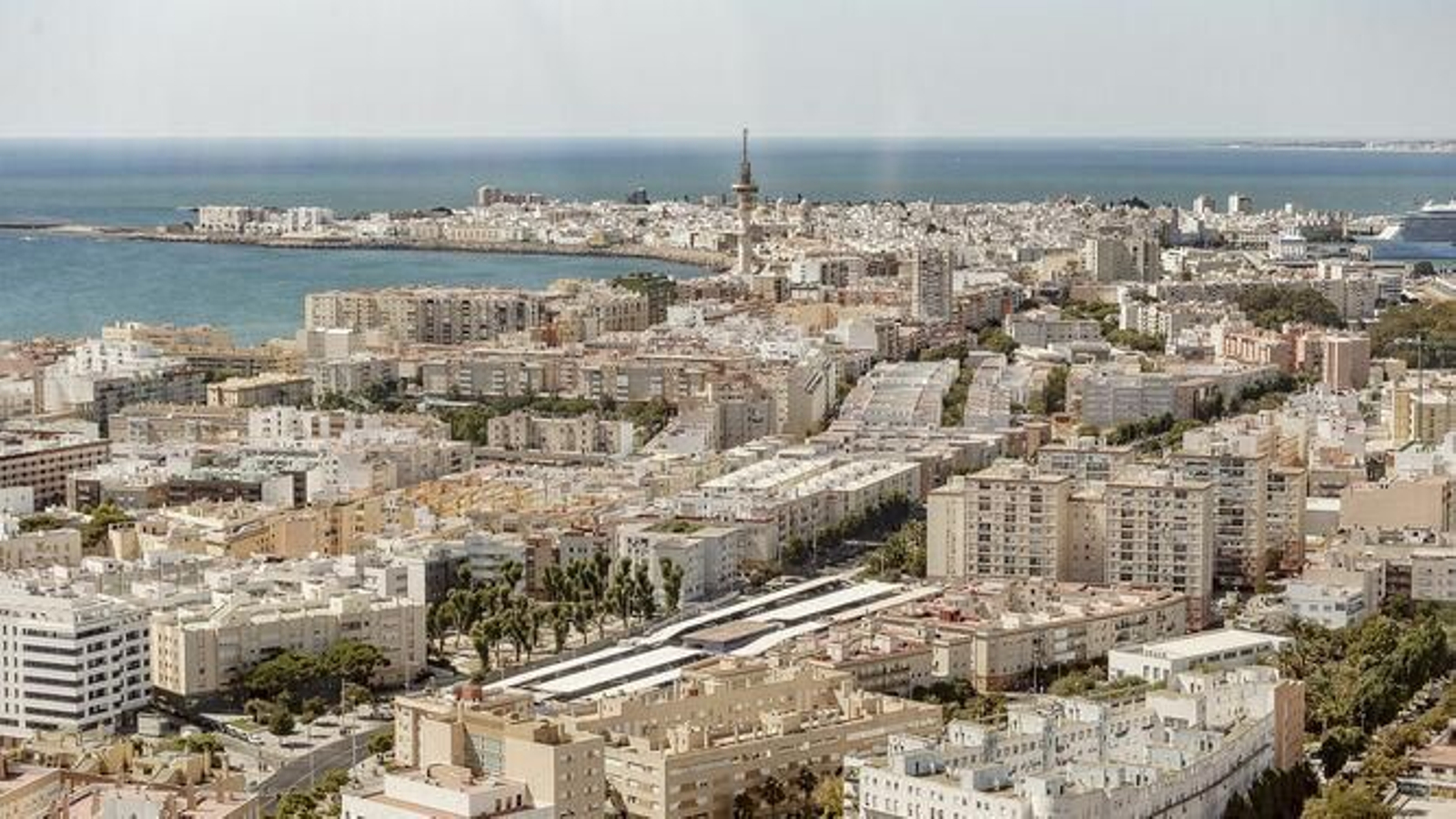 Vista aérea de Cádiz