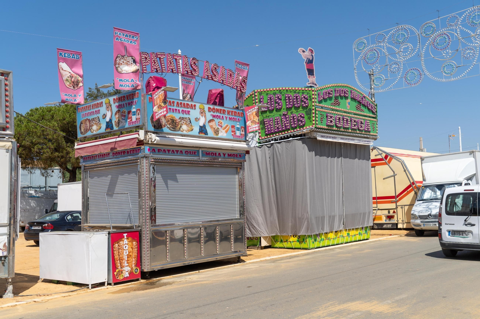 Imágenes de las Fiestas Colombinas días antes de su inauguración