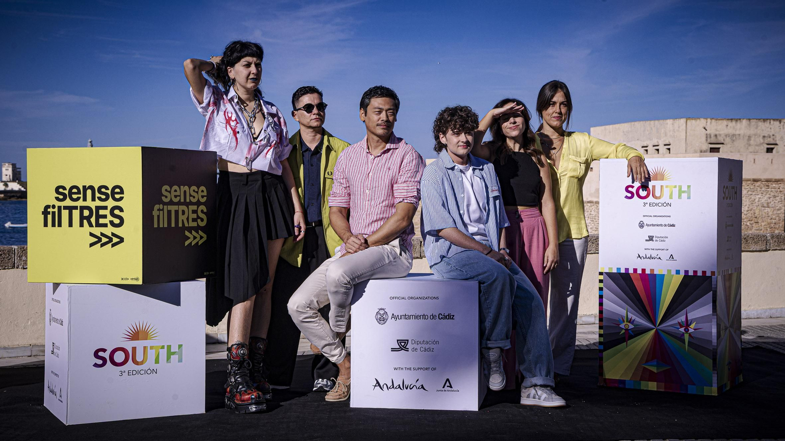 Las imágenes del photocall del sábado 13 del South Series Festival en La Caleta de Cádiz