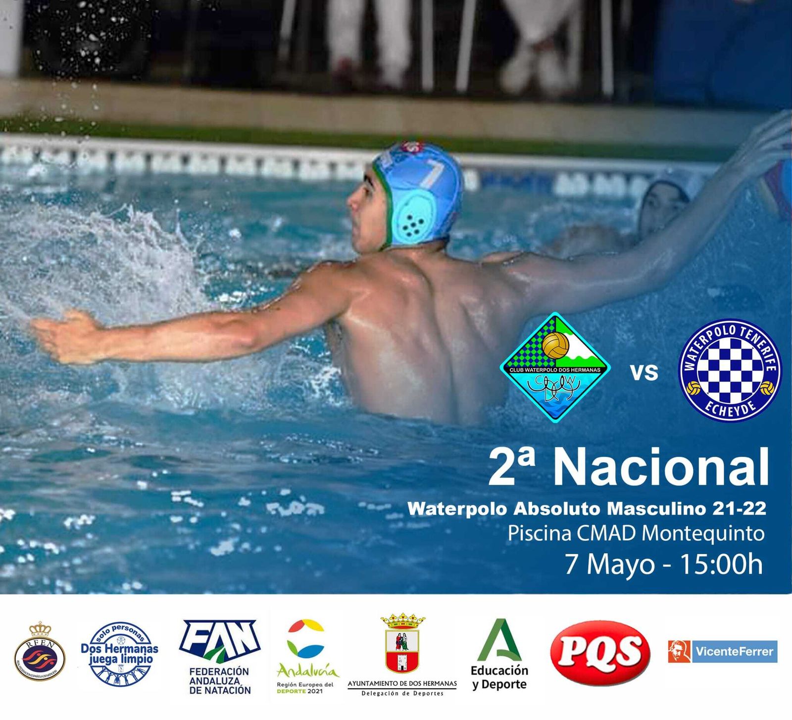 Cartel del partido del CW Dos Hermanas PQS.