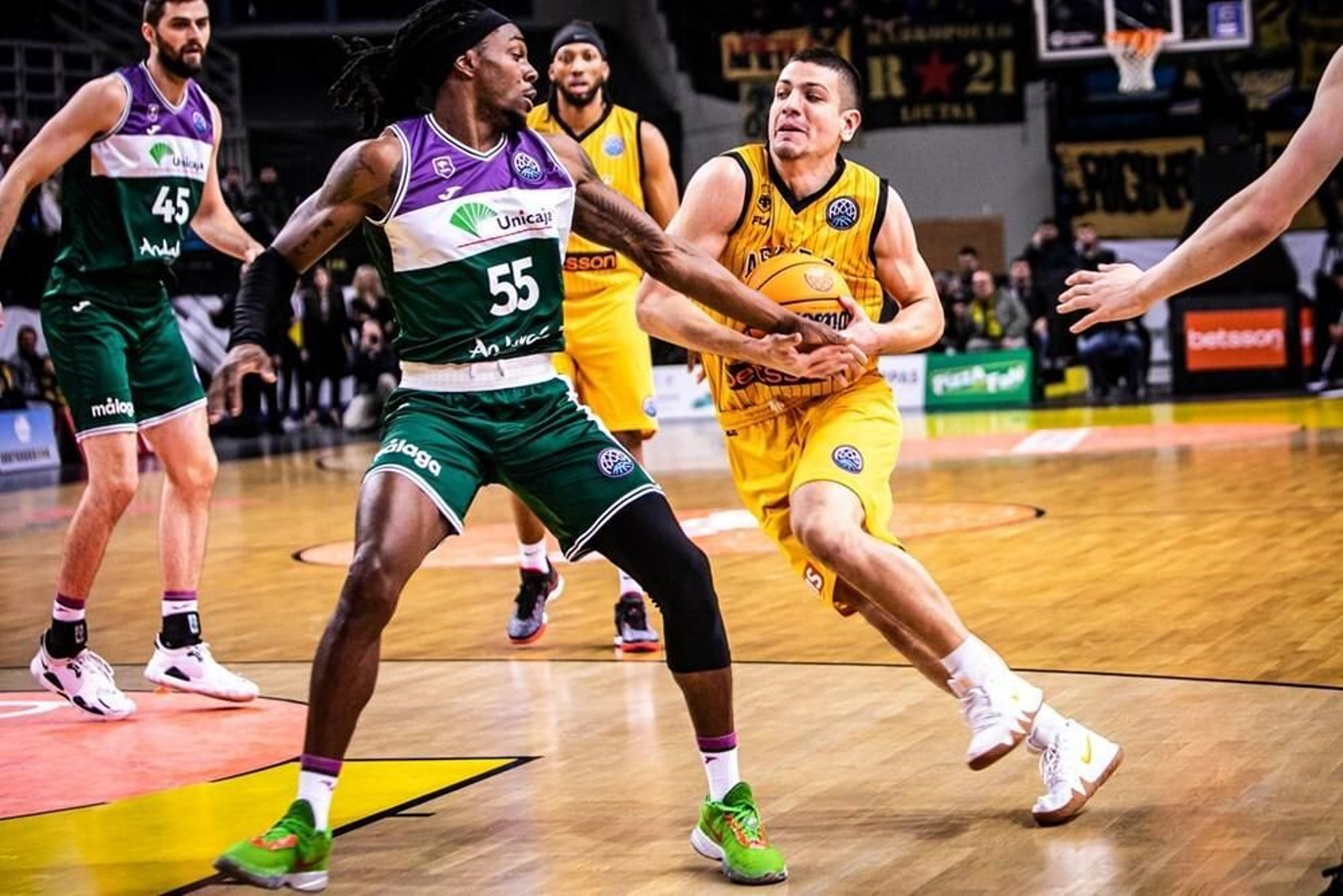 El AEK - Unicaja de la BCL, en fotos