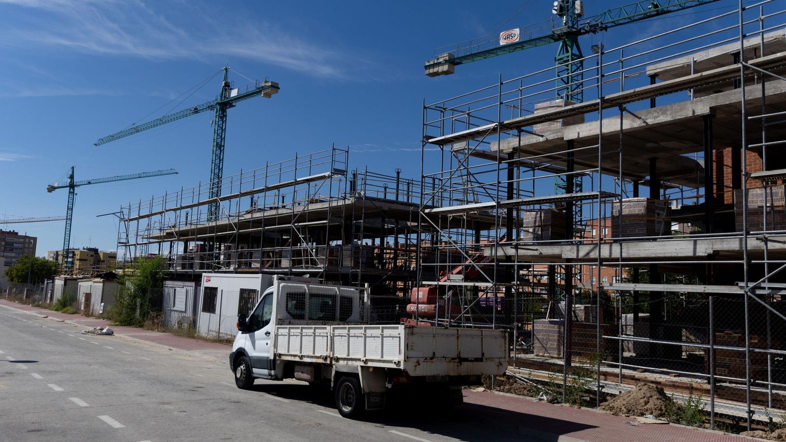 Obras para la edificación de viviendas en Málaga