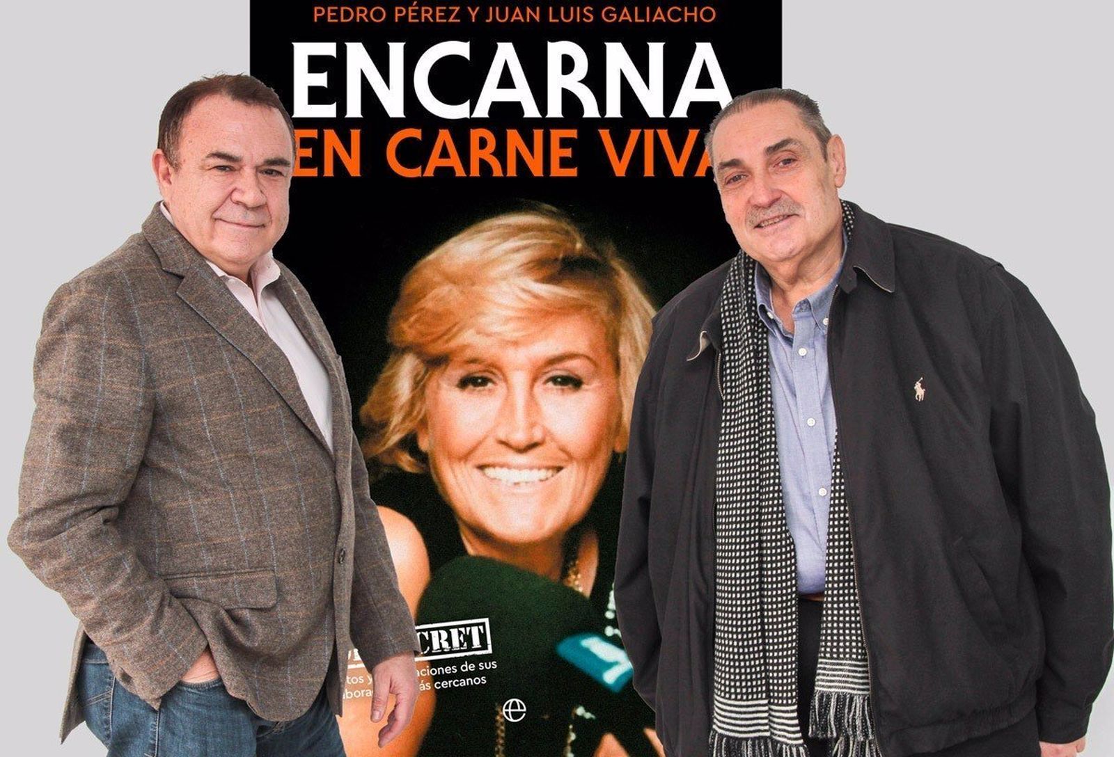 Juan Luis Galiacho y Pedro Pérez, autores de libro ‘Encarna. En carne viva’.