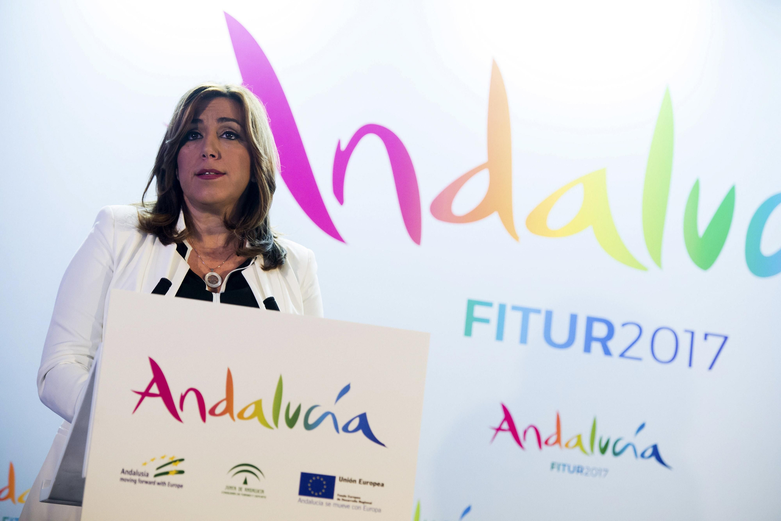 Susana Díaz, en la inauguración de Fitur.