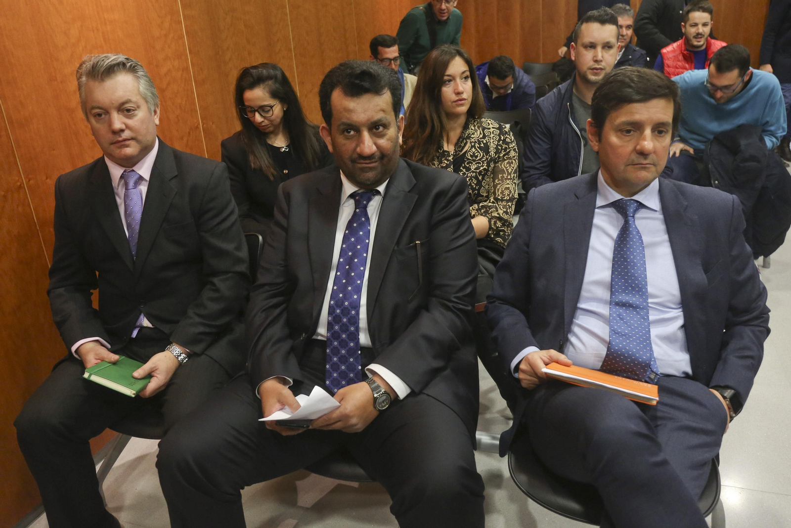 El jeque Al-Thani, en su anterior comparecencia. El jeque Al-Thani, en su anterior comparecencia.