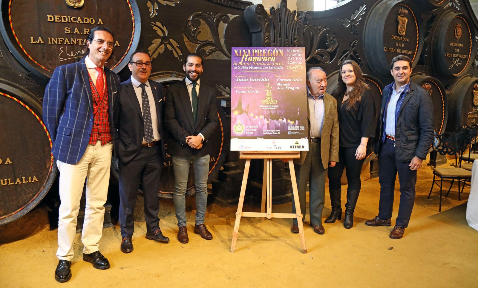 Un momento de la presentación del Pregón Flamenco de Los Cernícalos, ayer en González Byass.