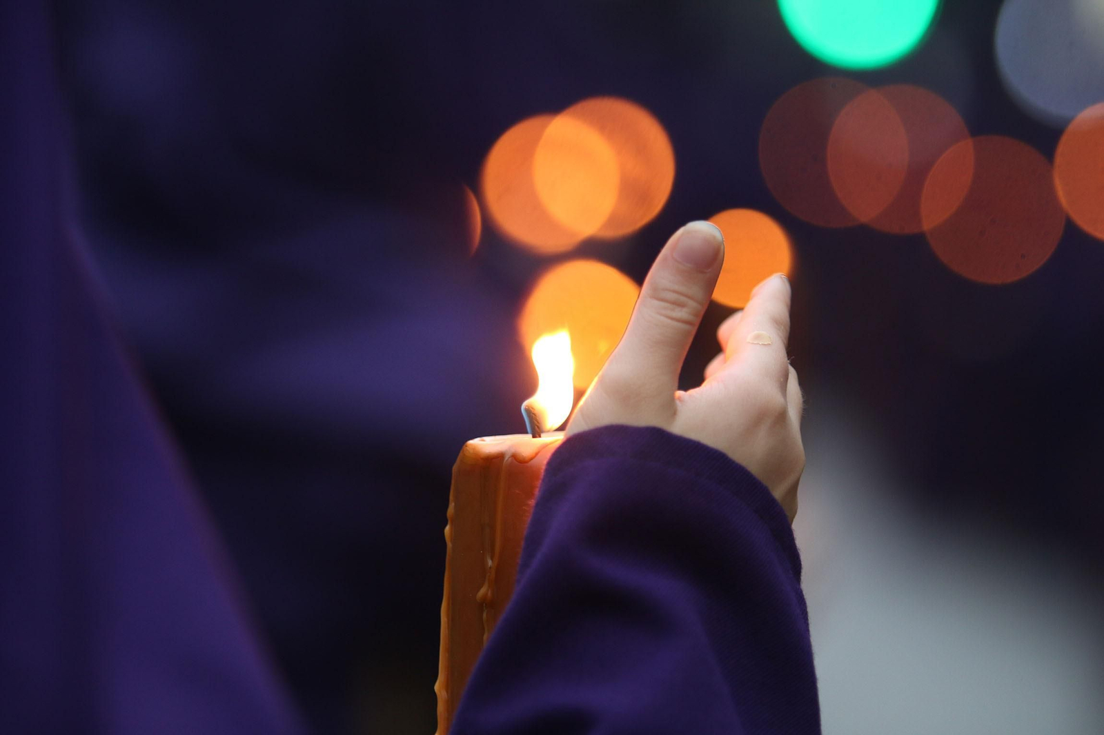 La procesión de las Angustias de Almería, en imágenes