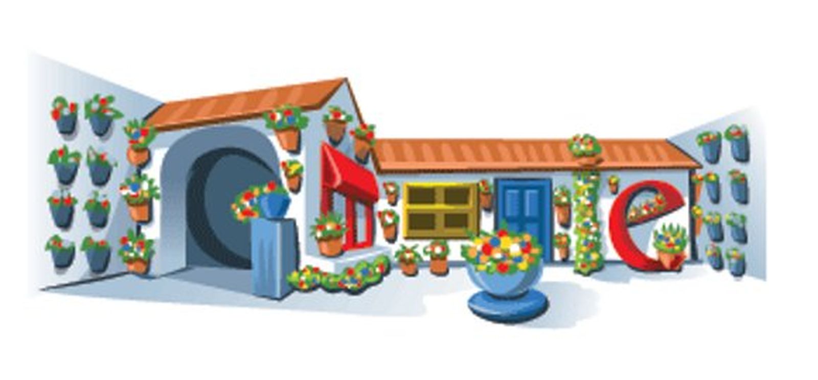 Google dedica su página principal a los Patios
