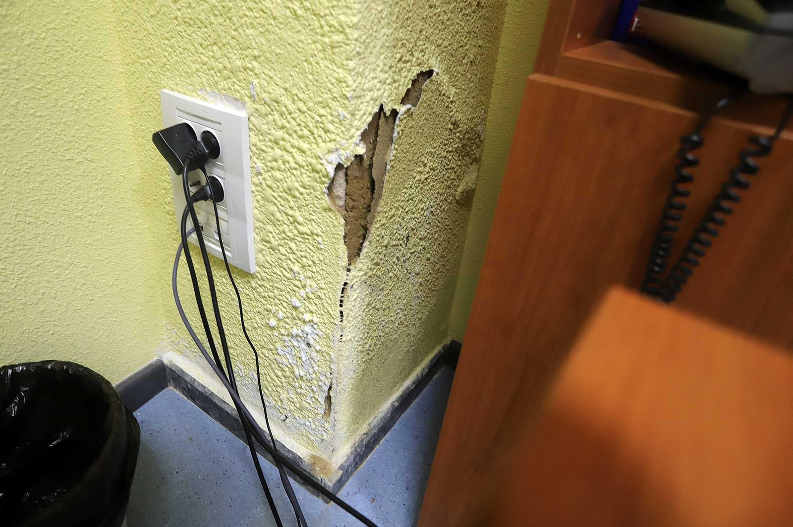 Imágenes del mal estado en el que se encuentra la Unidad de Salud Mental de la Plaza Houston