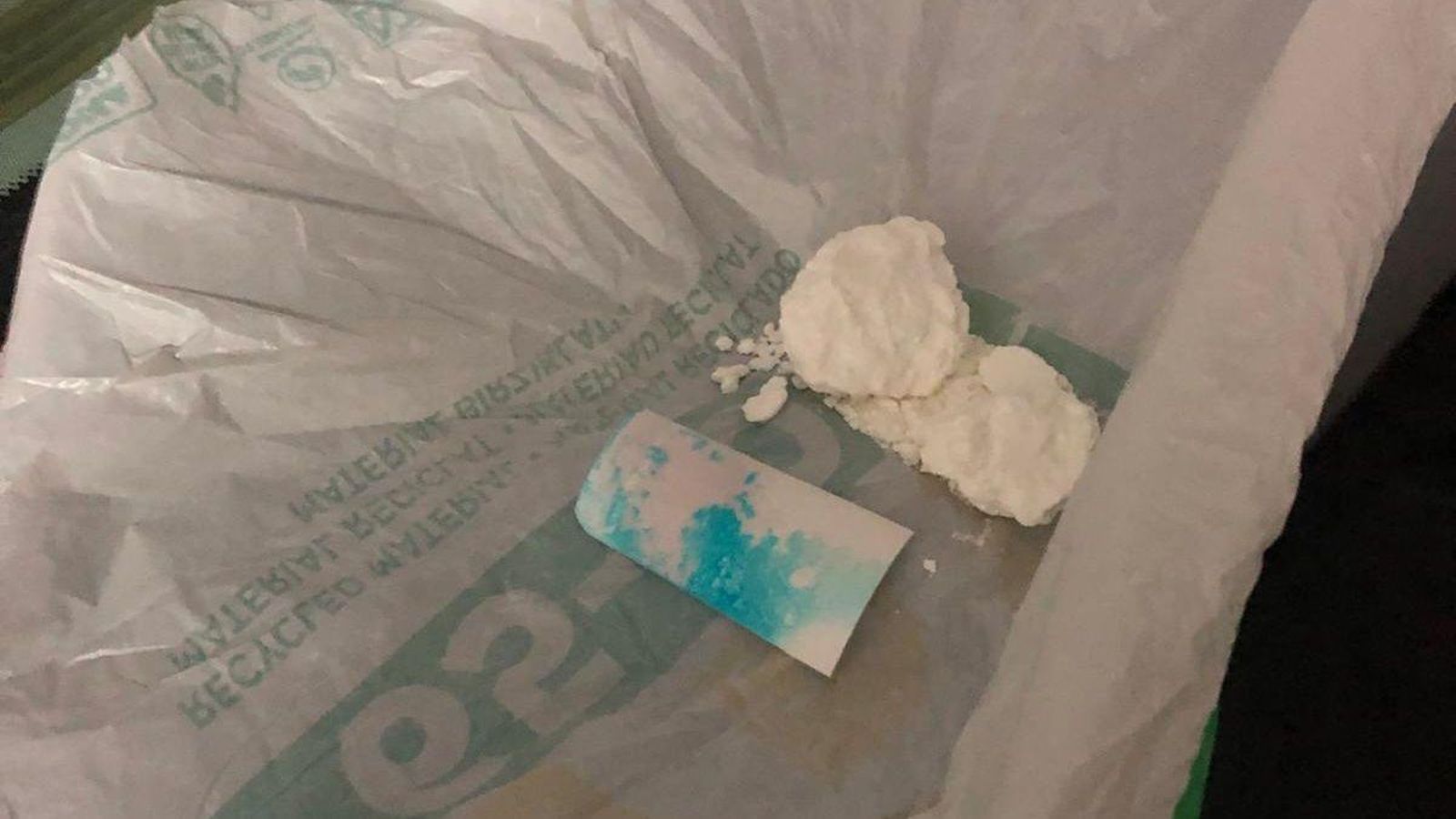 Cocaína hallada en el trastero.