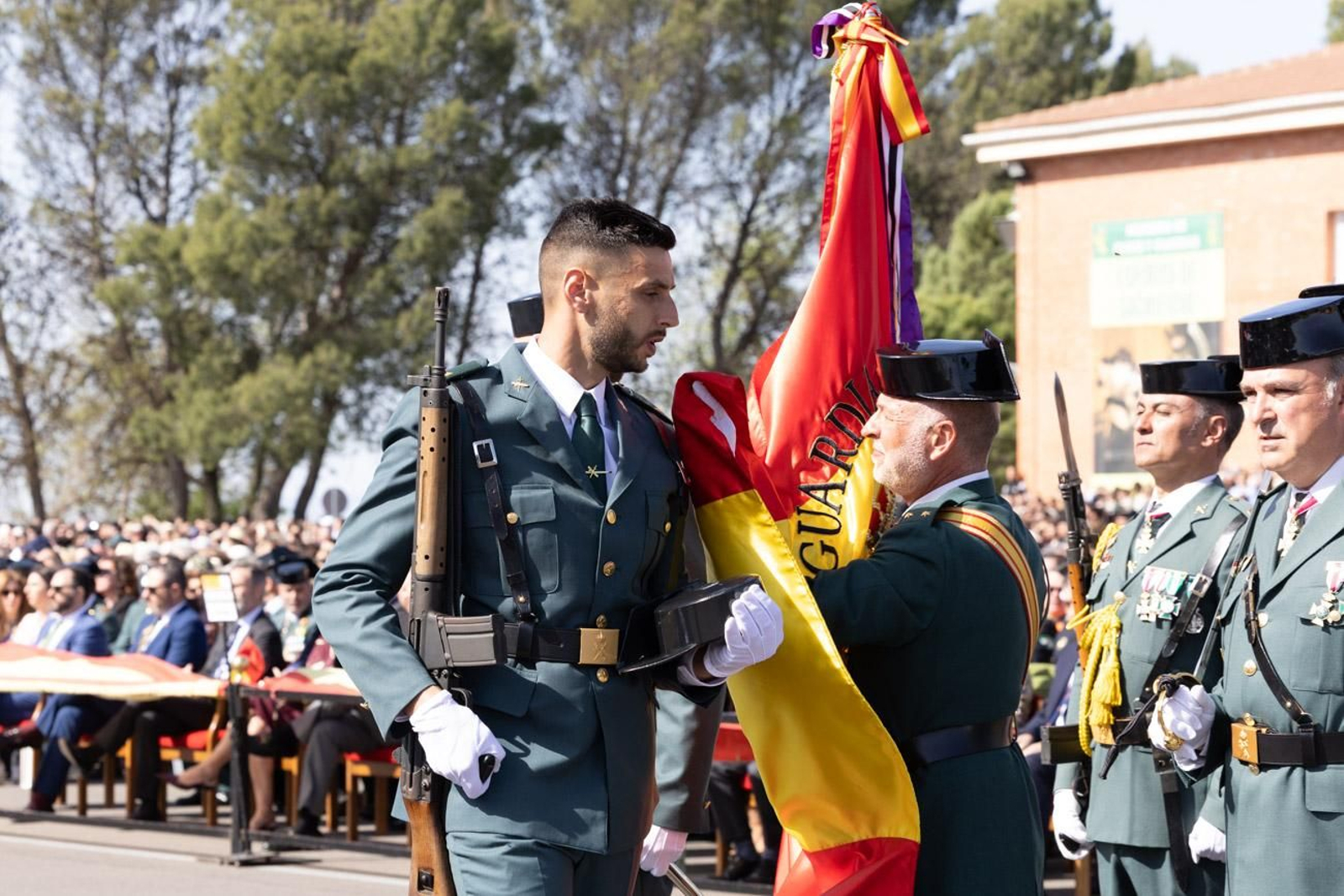 Acto de jura de bandera de la 130ª promoción de guardias civiles de la Academia de Baeza