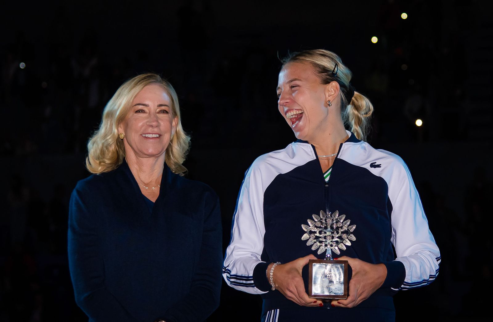 La celebración de Muguruza como 'maestra' del tenis