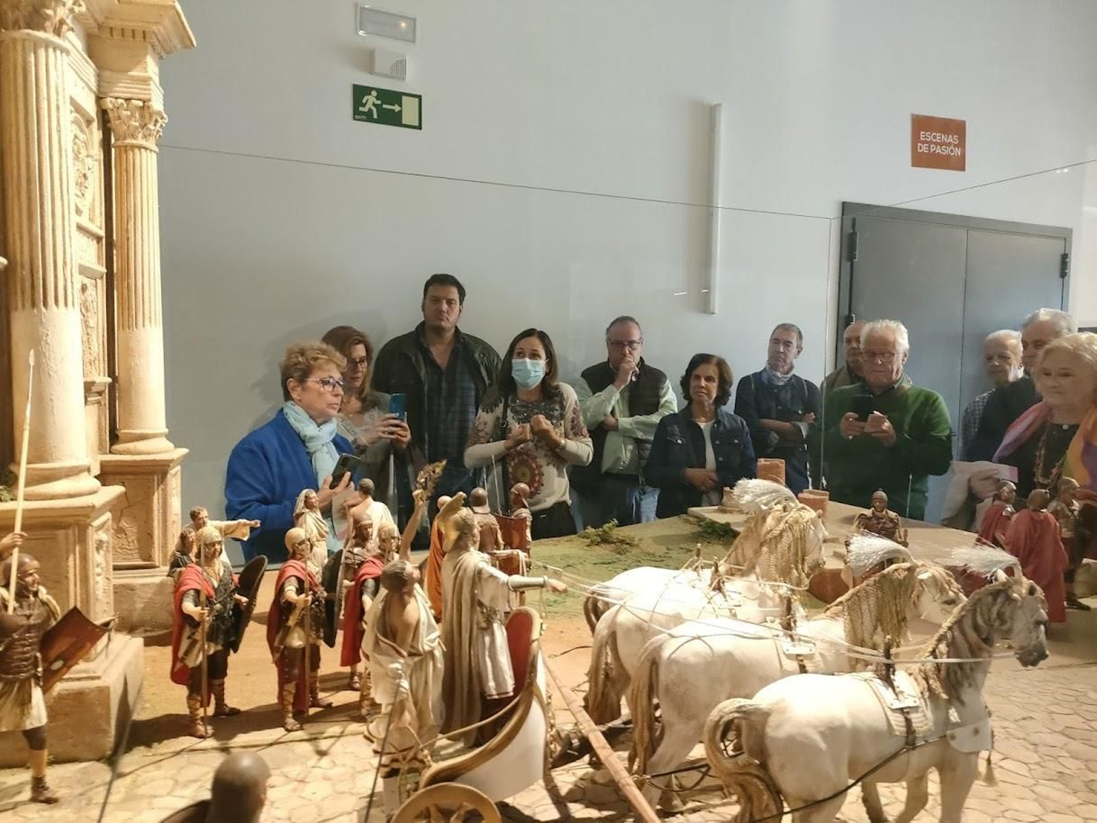 Una imagen de la visita al Museo Internacional de Belenes de Mollina.