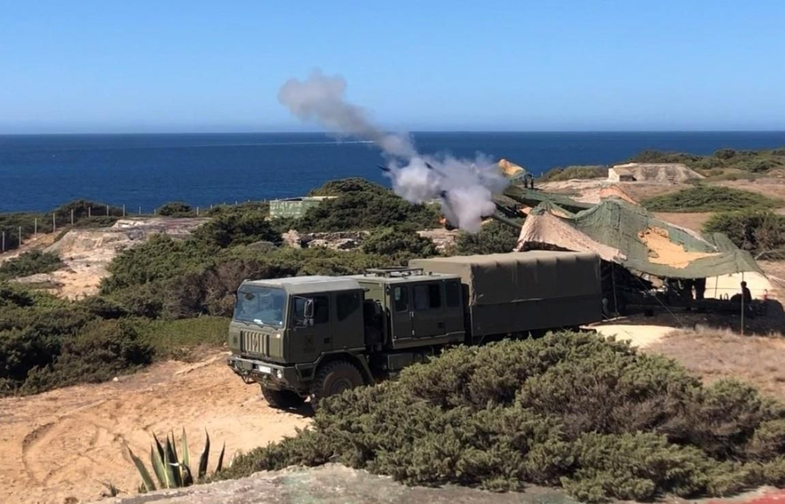 Una unidad del Racta 4 durante un ejercicio.