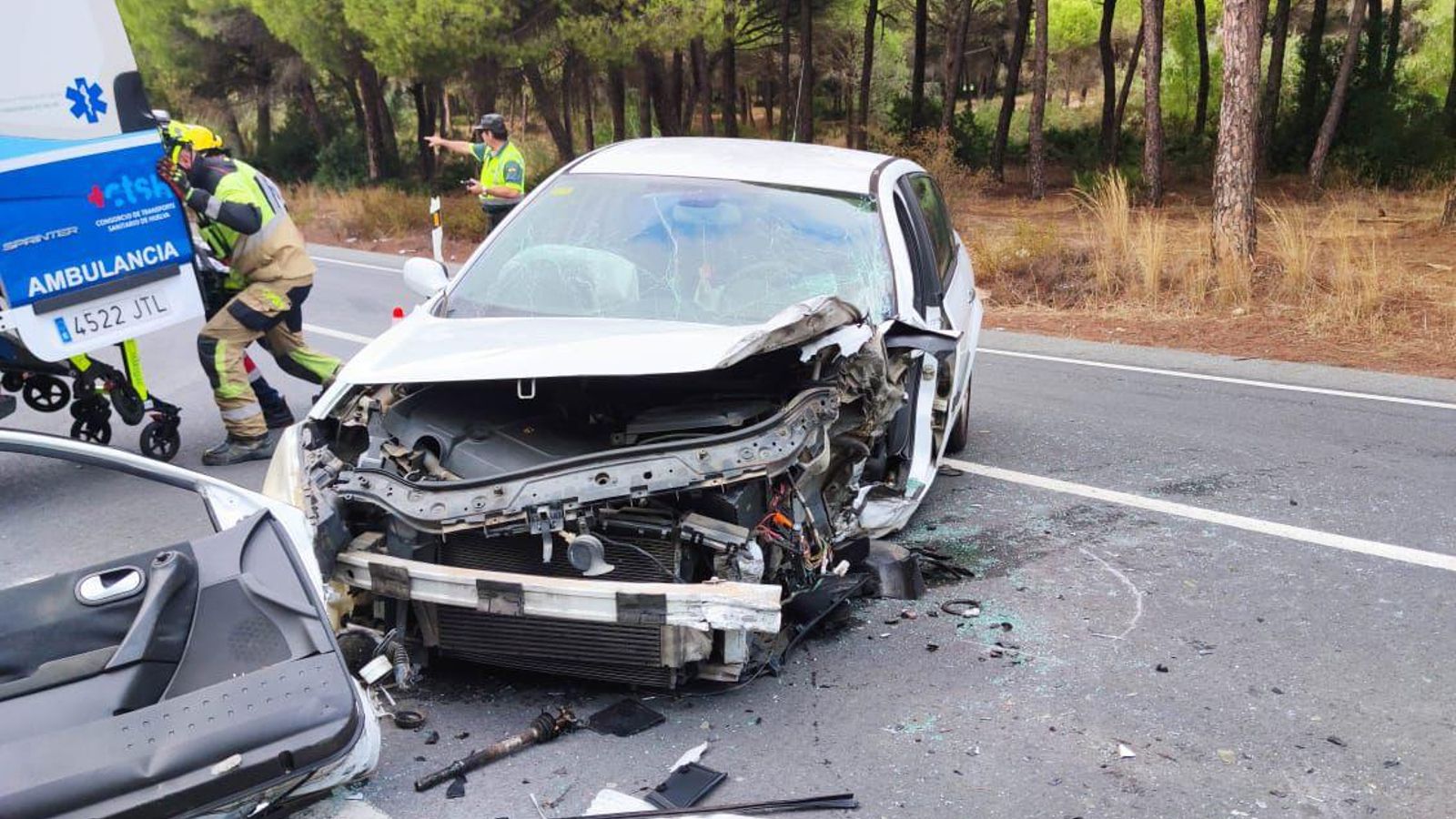 El segundo de los vehículos implicados en el accidente.