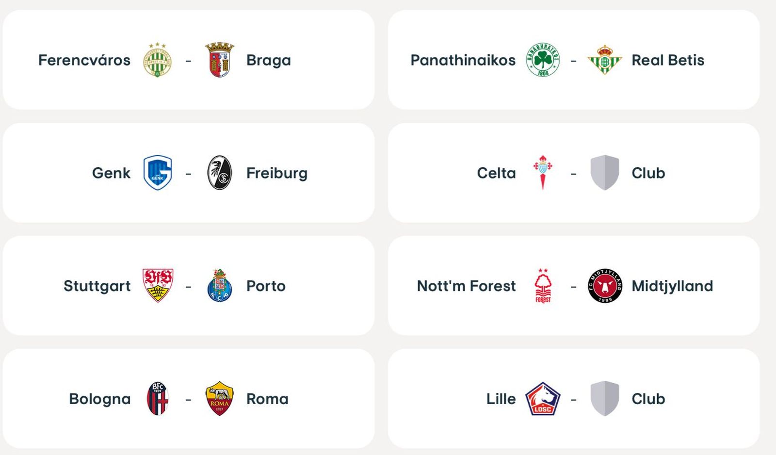 Panathinaikos, rival del Betis en Europa League