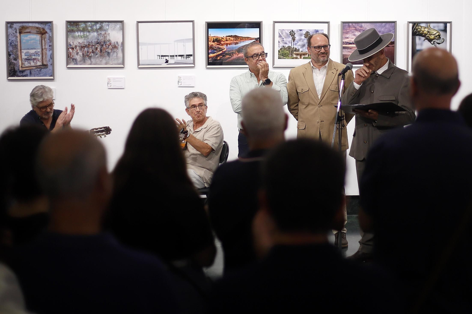 Imágenes de la exposición "Patrimonio de Huelva y Provincia", en el Centro Cultural "José Luis García Palacios" de la Fundación Caja Rural del Sur