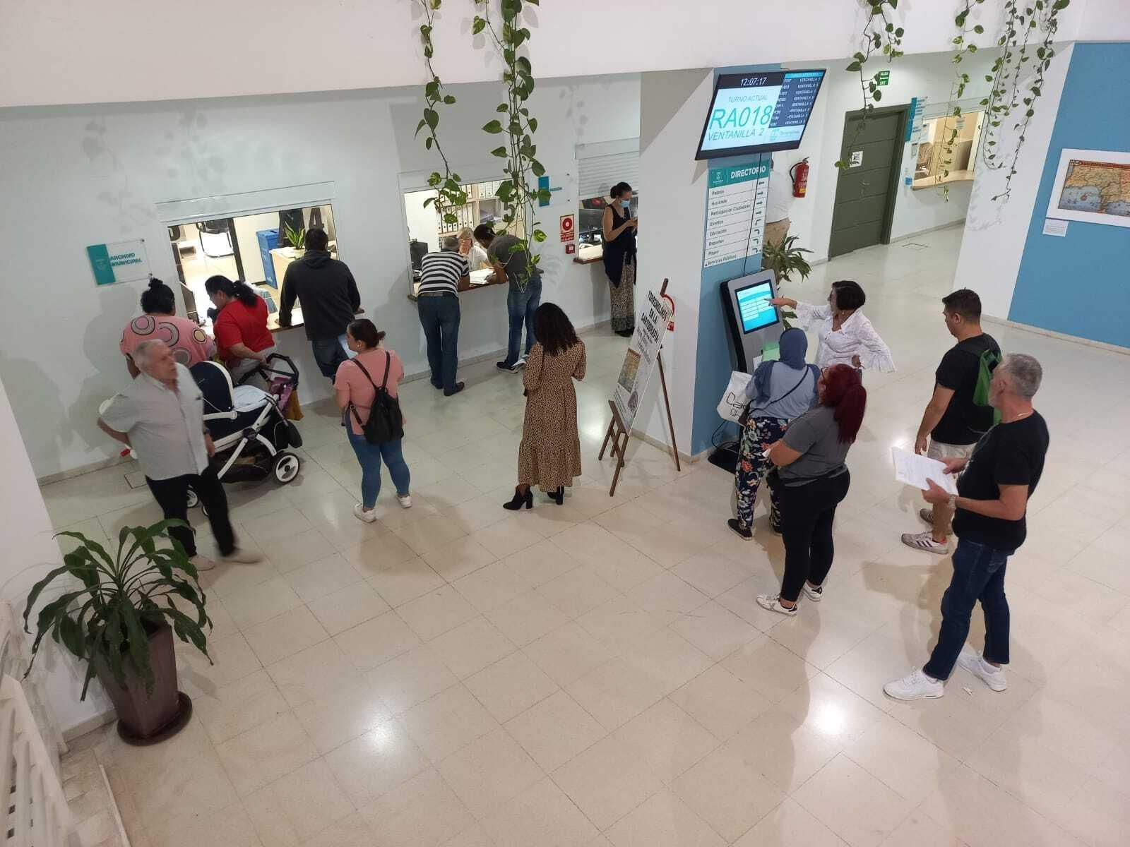 La nueva oficina de asistencia al registro del Ayuntamiento de Torremolinos.