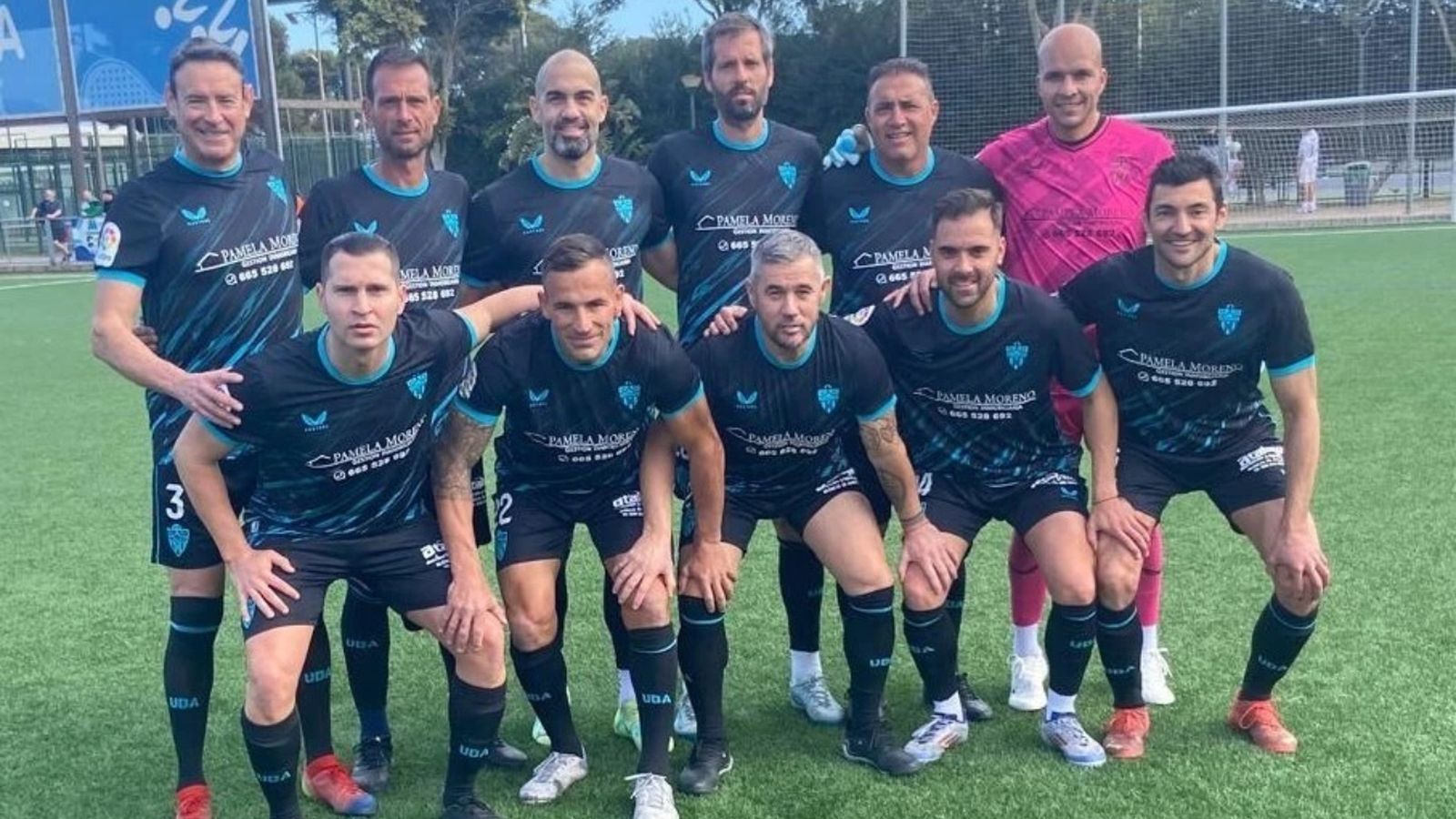 Once inicial del conjunto rojiblanco de veteranos.