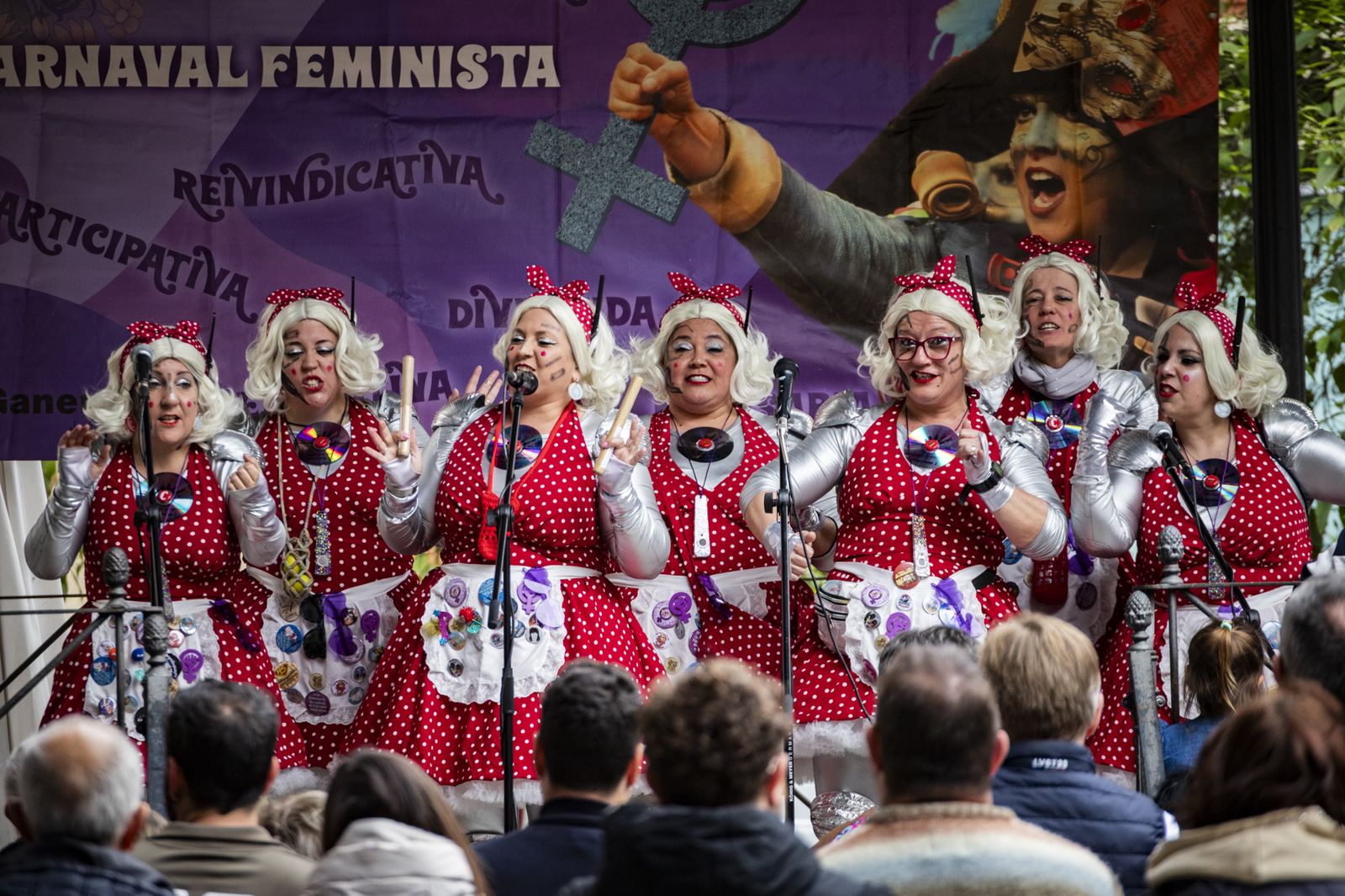 8M en Jerez: Carnaval Feminista en la Plaza del Banco