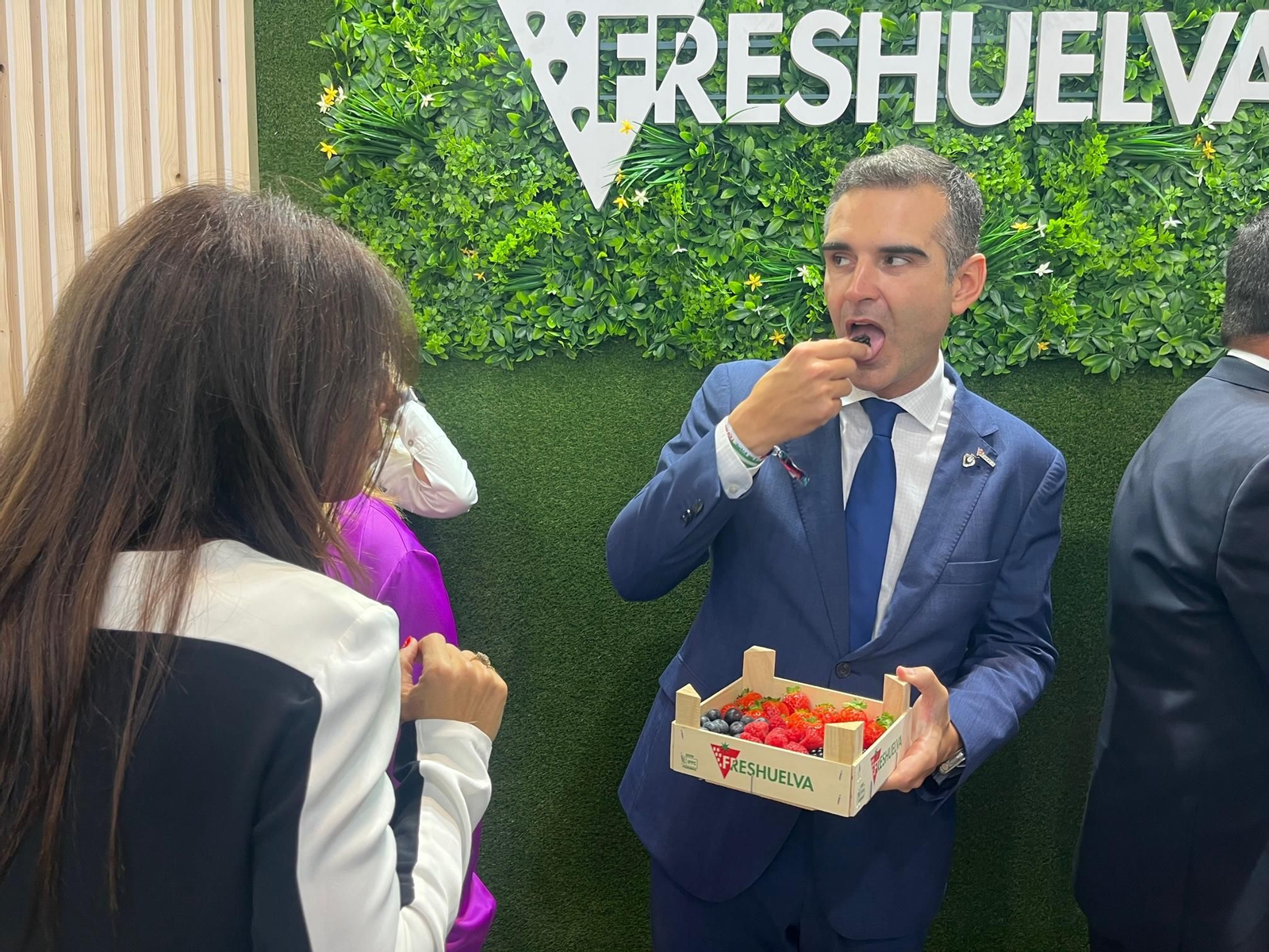Imágenes de la participación de Huelva en la primera jornada de Fruit Attraction 2024