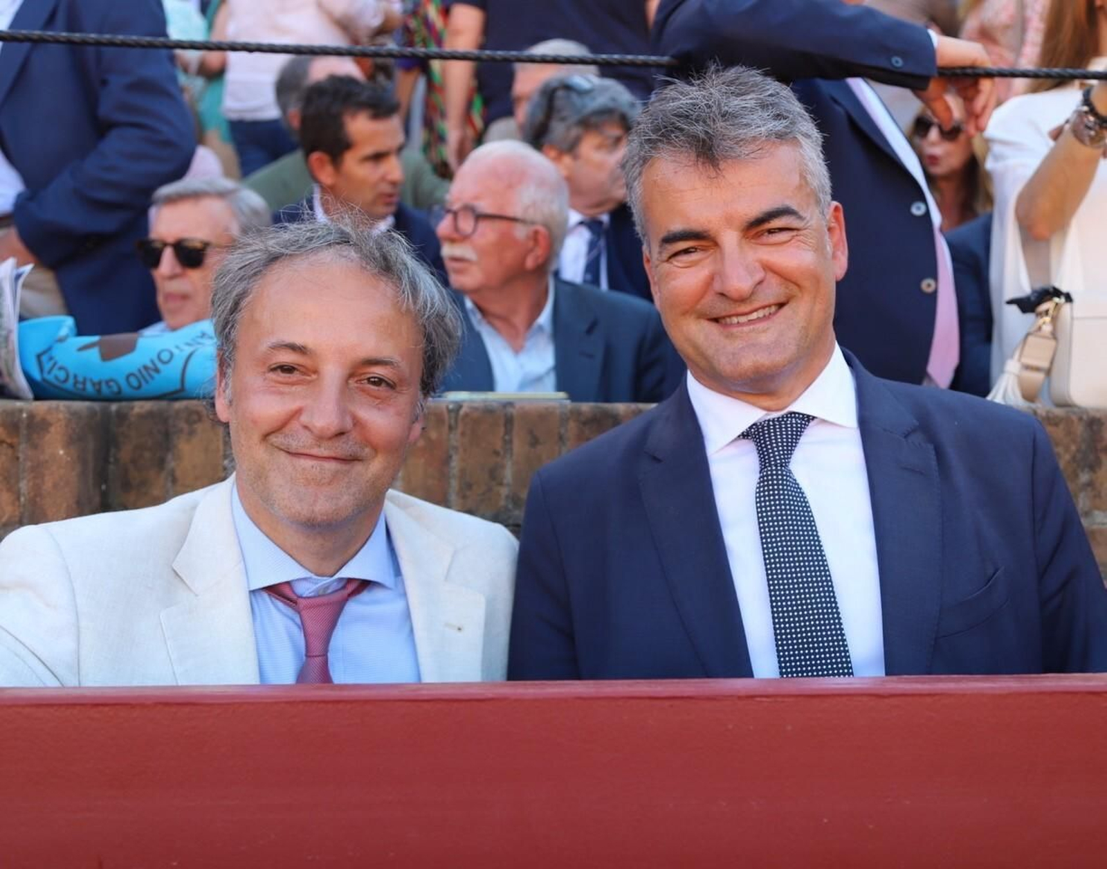 El presidente de Universal Music para España y Portugal, Narcís Rebollo, y su hermano, Giuseppe