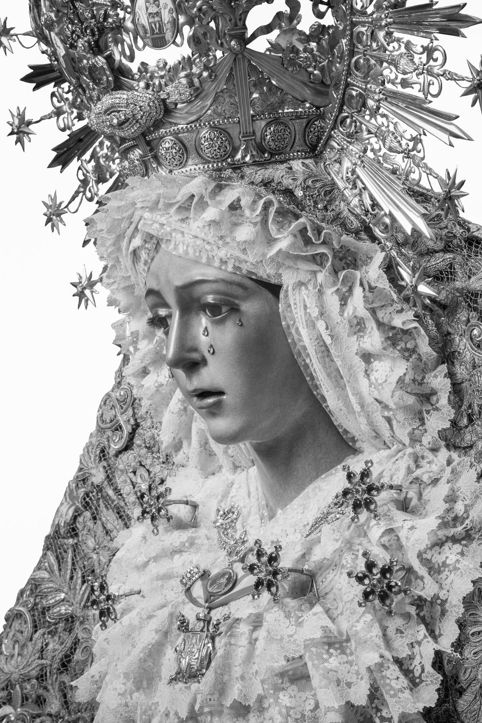 La fotografía de la Virgen de la Esperanza.