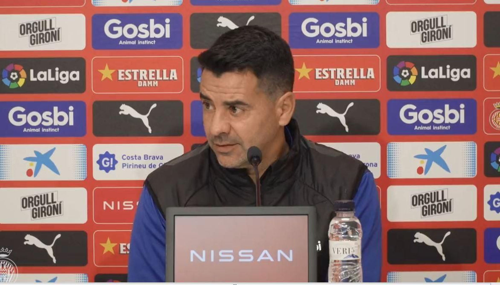 Míchel, en la rueda de prensa.