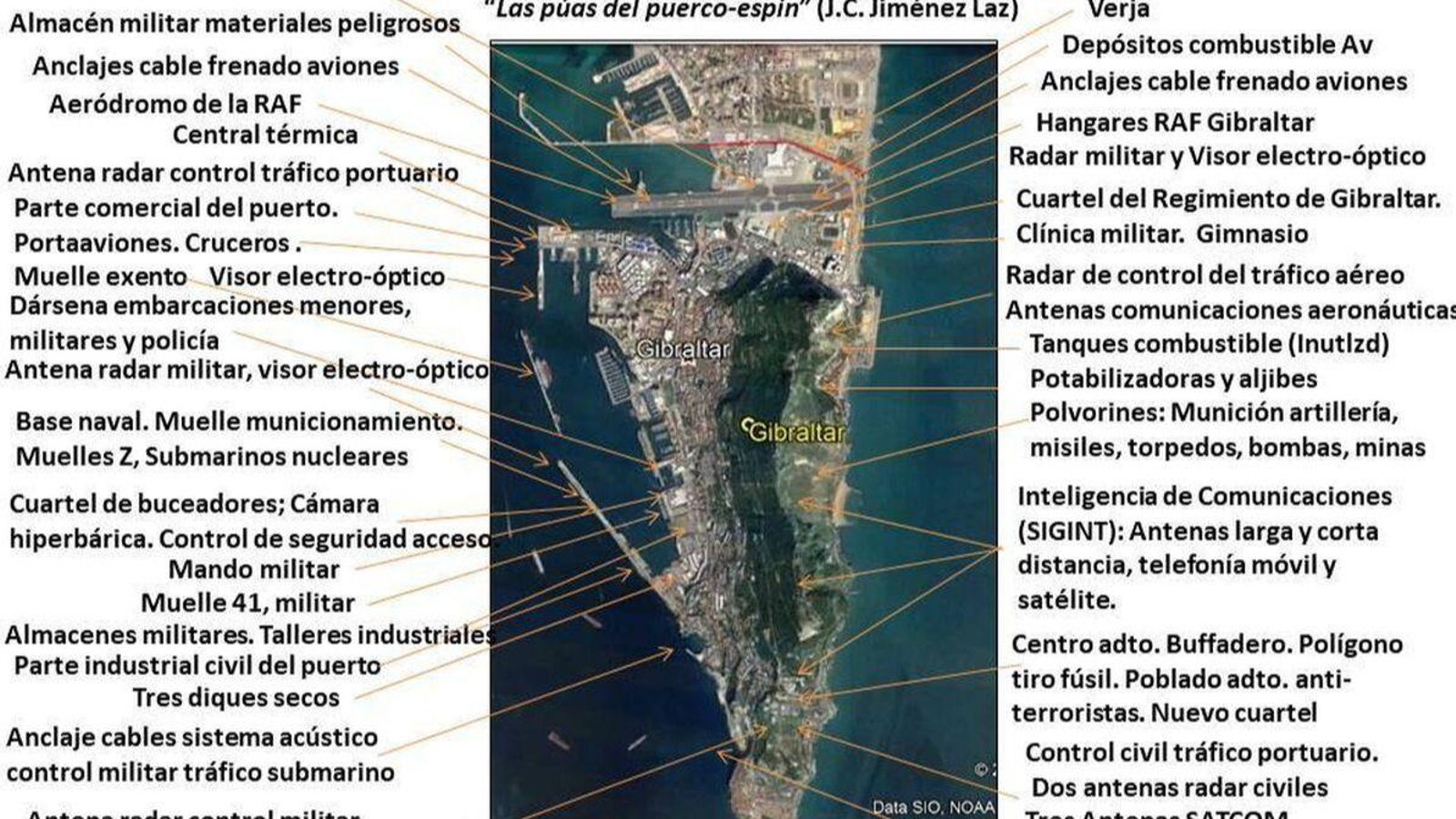 Las instalaciones militares británicas en Gibraltar.