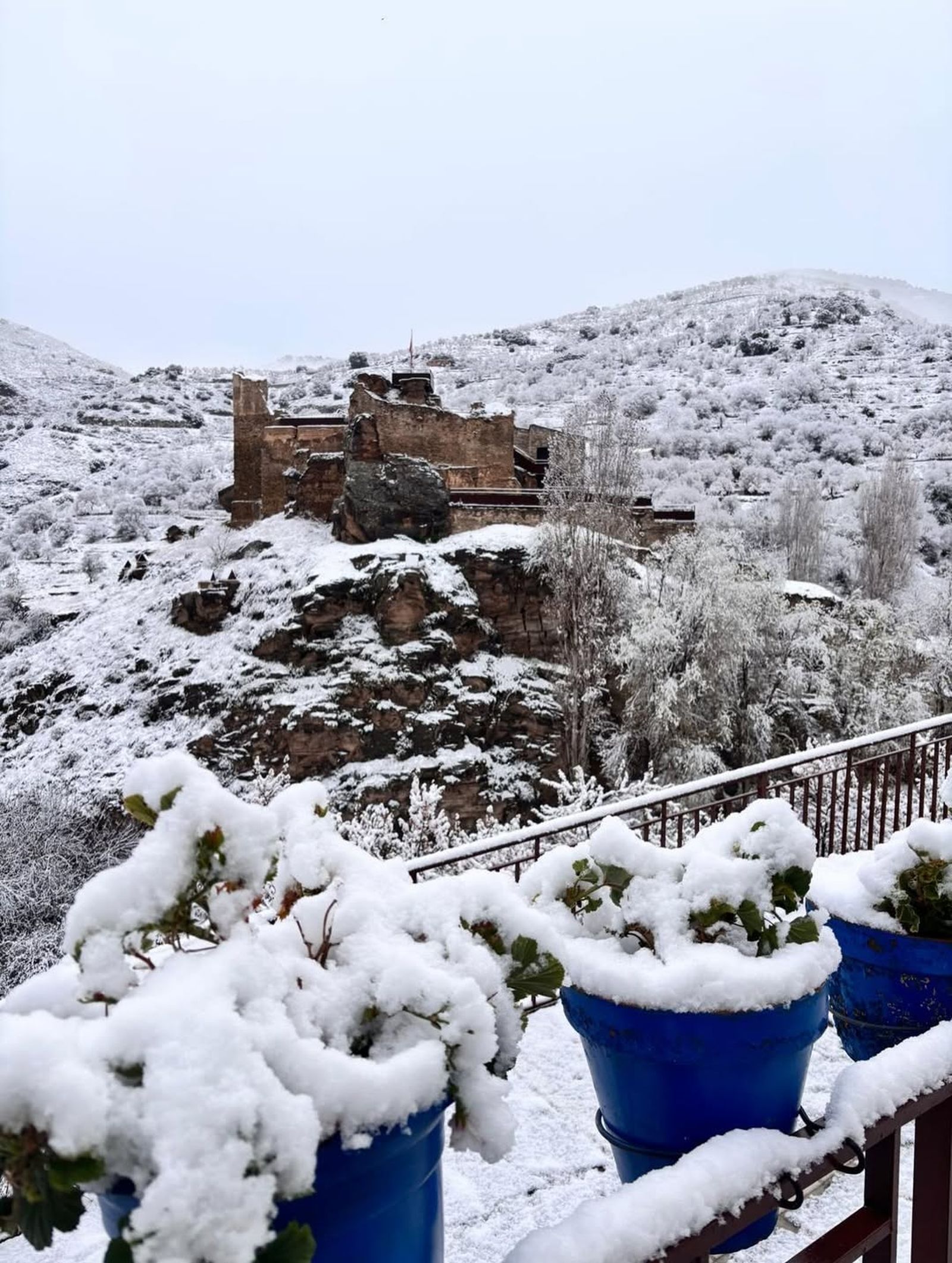 La nieve ha cubierto Bacares este 10 de marzo