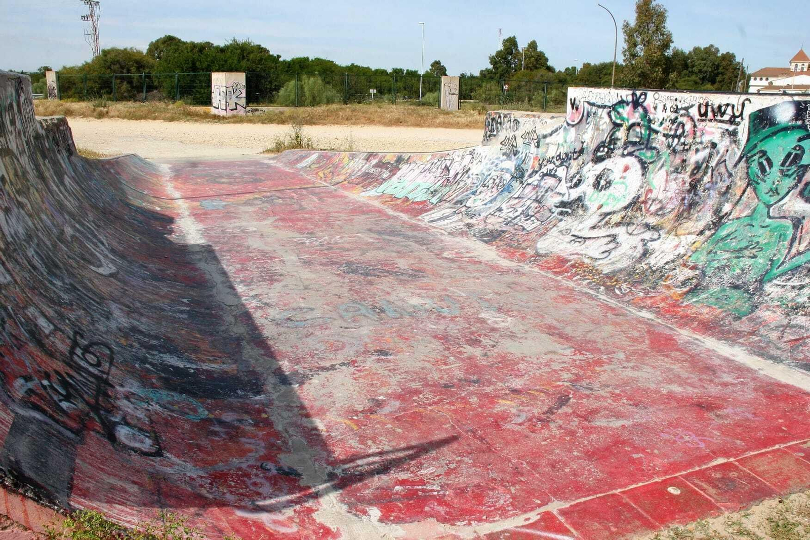 Deterioro de la zona del Tadeo, en Valdelagrana