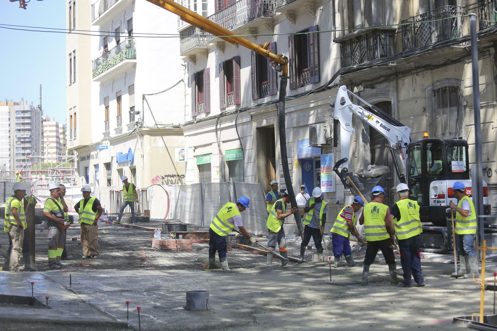 Las fotos de la peatonalización de la Alameda Principal de Málaga