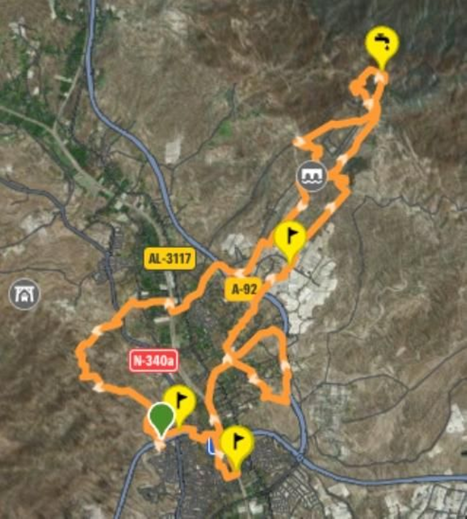 Trazado de esta prueba deportiva que se celebrará en Huércal de Almería.