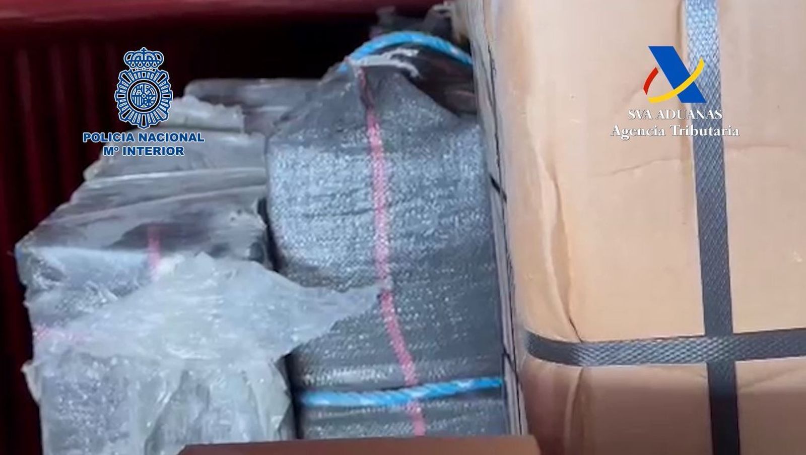 Parte de la tonelada de cocaína intervenida al Cártel de los Balcanes en el puerto de Algeciras en noviembre.