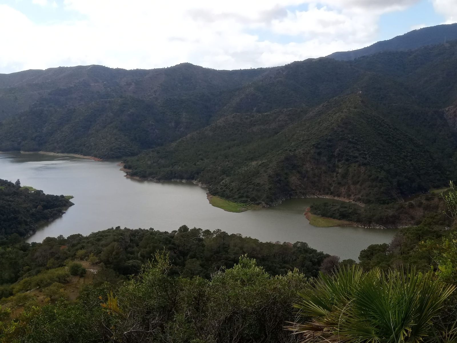 El embalse de la Concepción, en Istán, tras las últimas lluvias, en imágenes
