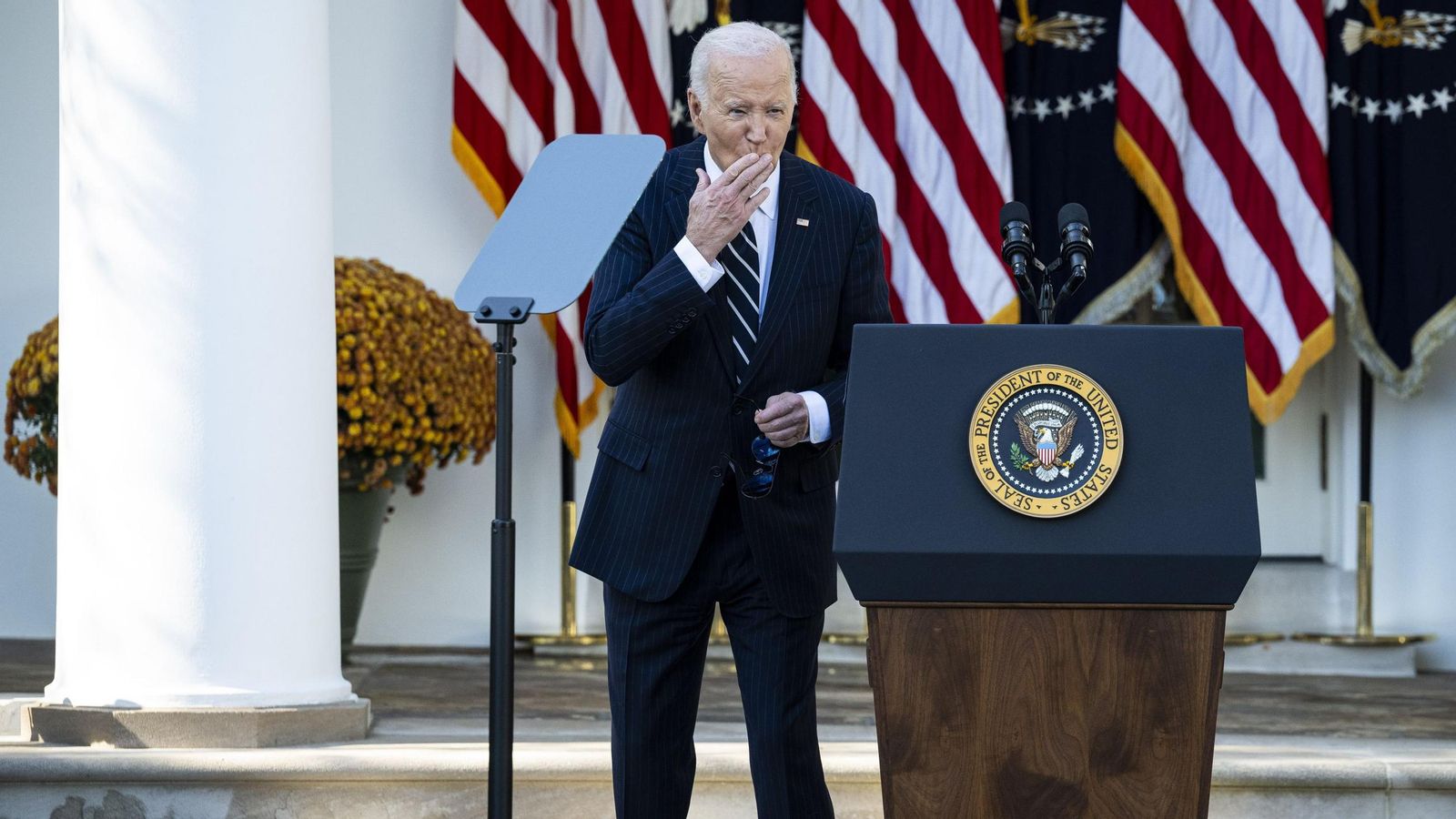 Joe Biden, en su primer discurso tras la victoria de Donald Trump.