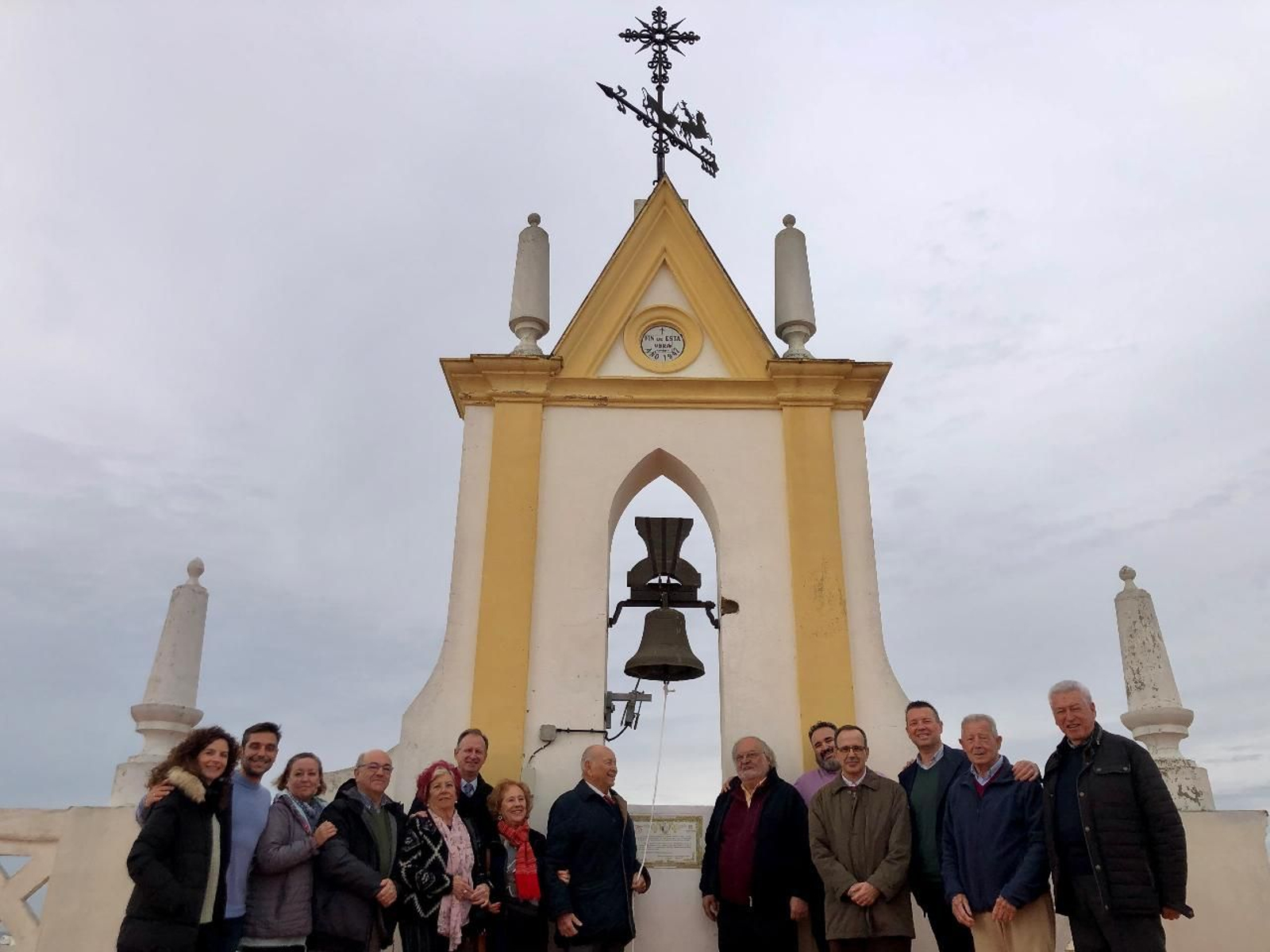 Álvaro Domecq Romero ha vuelto a repicar la campana del Oratorio Juan Torres Silva 75 años después.