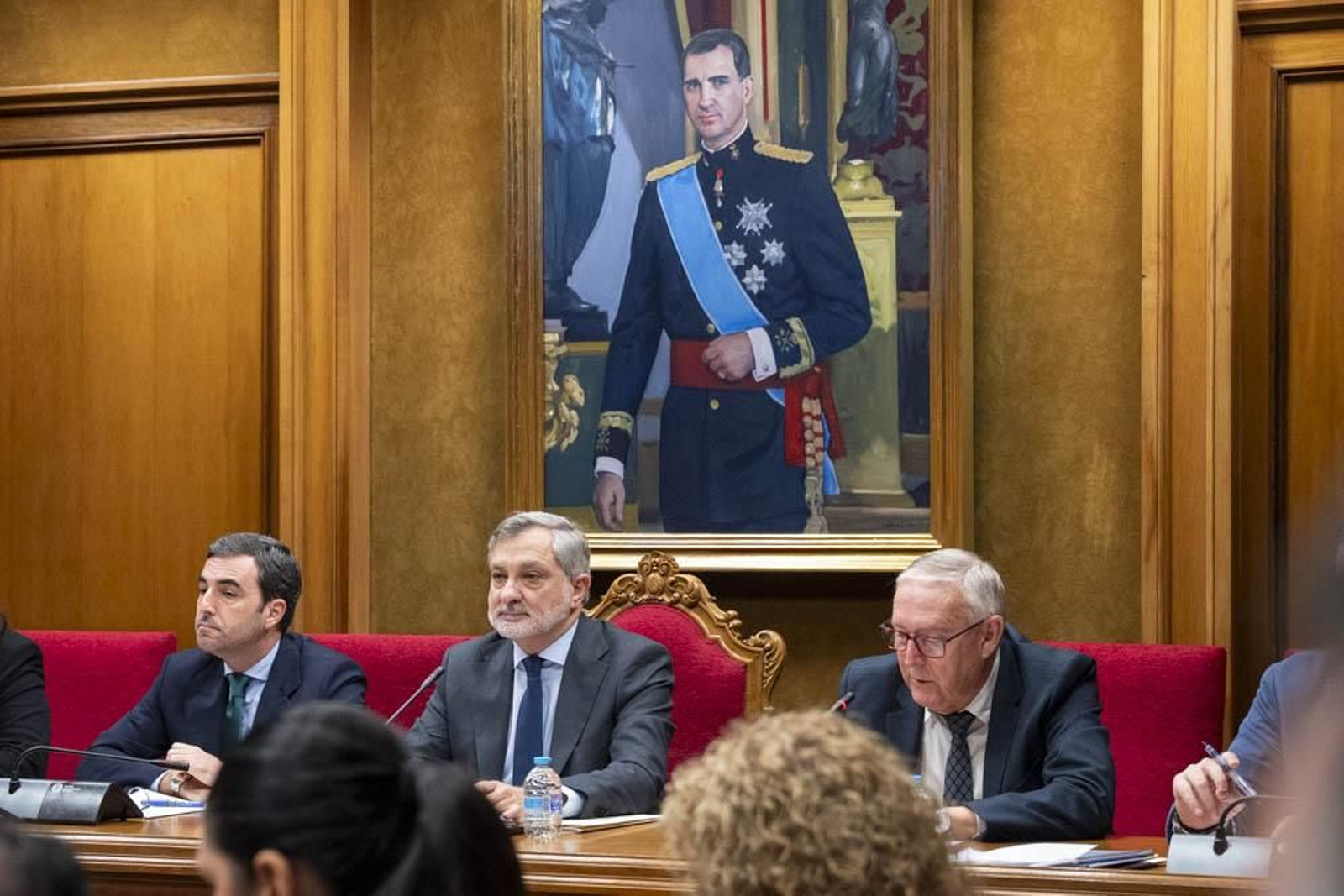 Las imágenes del primer pleno en Diputación sin Javier Aureliano García